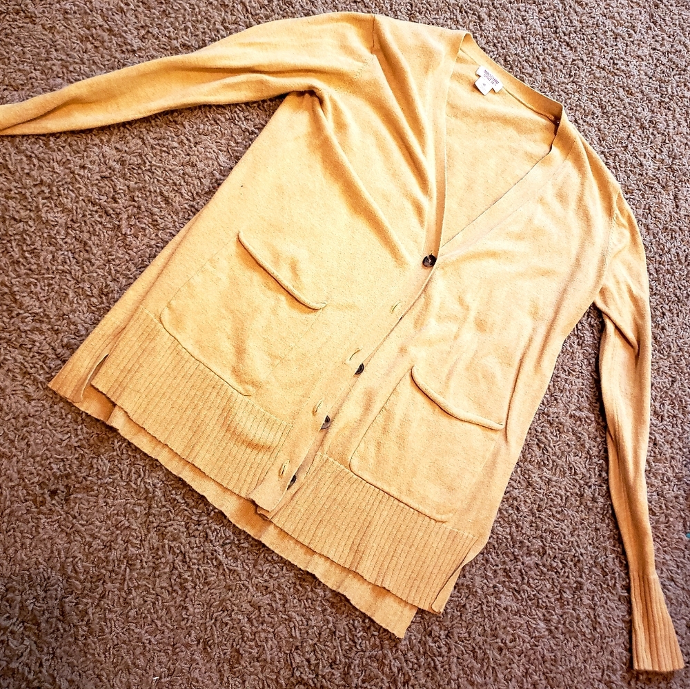Light/mustard yellow Mossimo cardigan